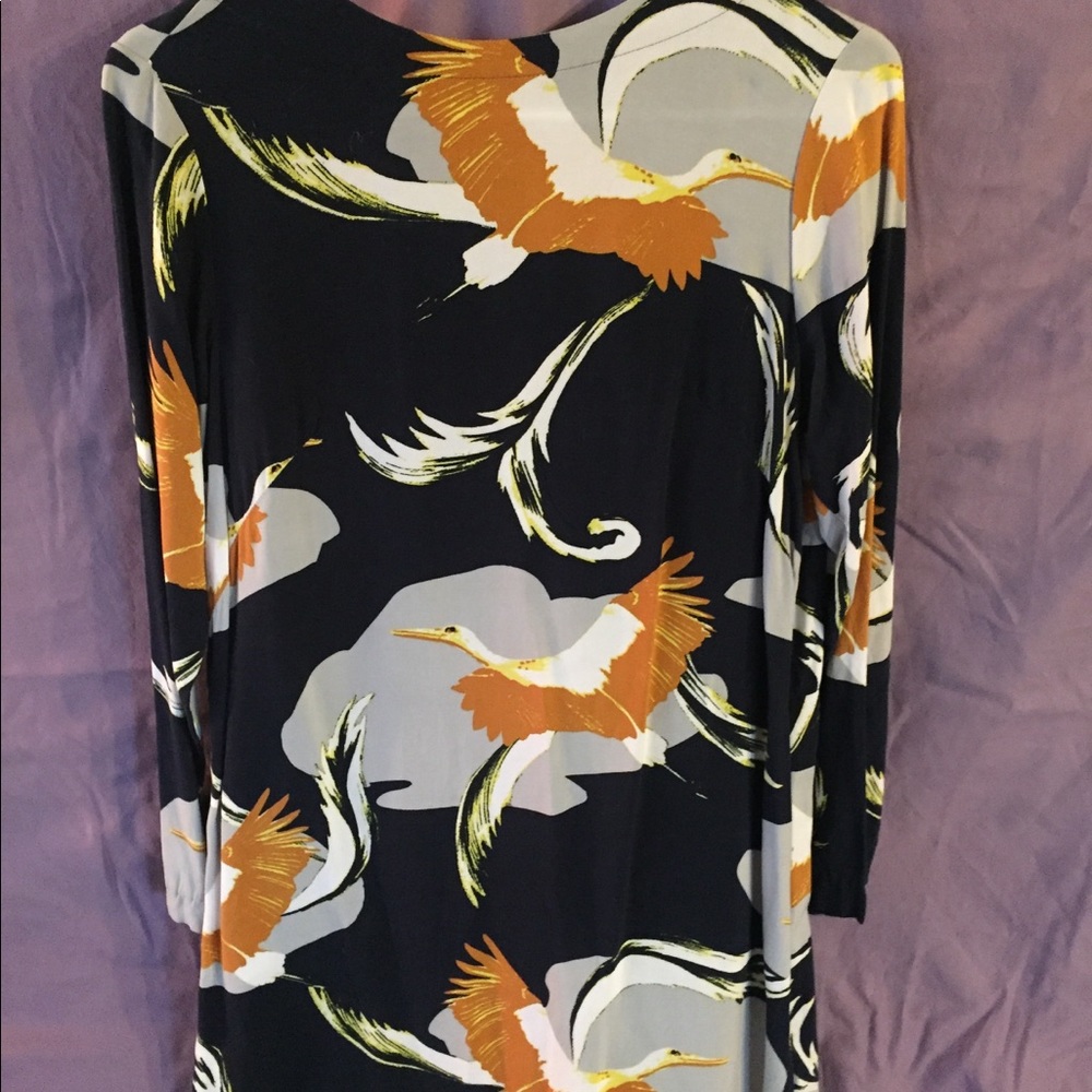Bird print tunic